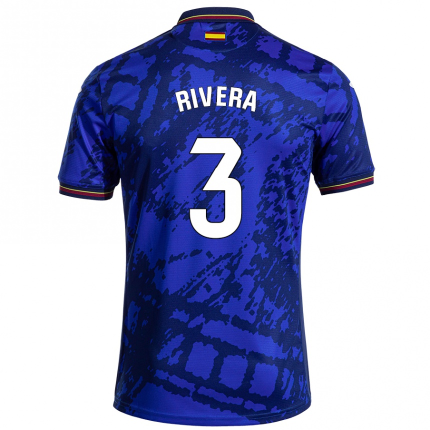 Kids Football Gorka Rivera #3 Darker Blue Home Jersey 2024/25 T-Shirt Canada