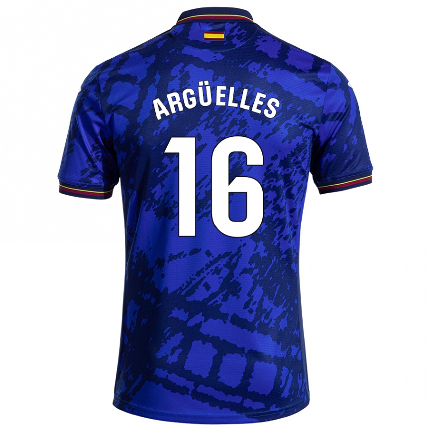 Kids Football David Argüelles #16 Darker Blue Home Jersey 2024/25 T-Shirt Canada