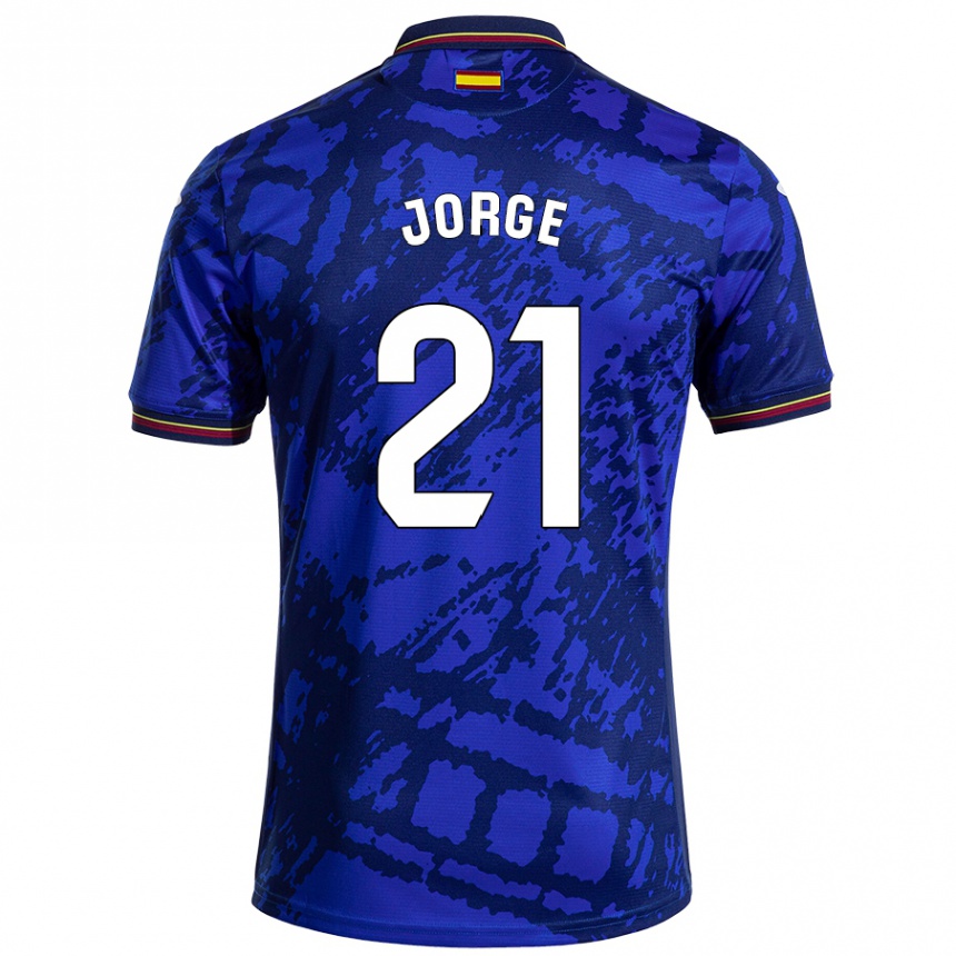 Kids Football Jeremy Jorge #21 Darker Blue Home Jersey 2024/25 T-Shirt Canada