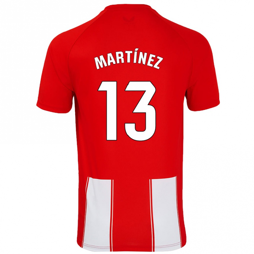 Enfant Football Maillot Fernando Martínez #13 Rouge Blanc Tenues Domicile 2024/25 Canada