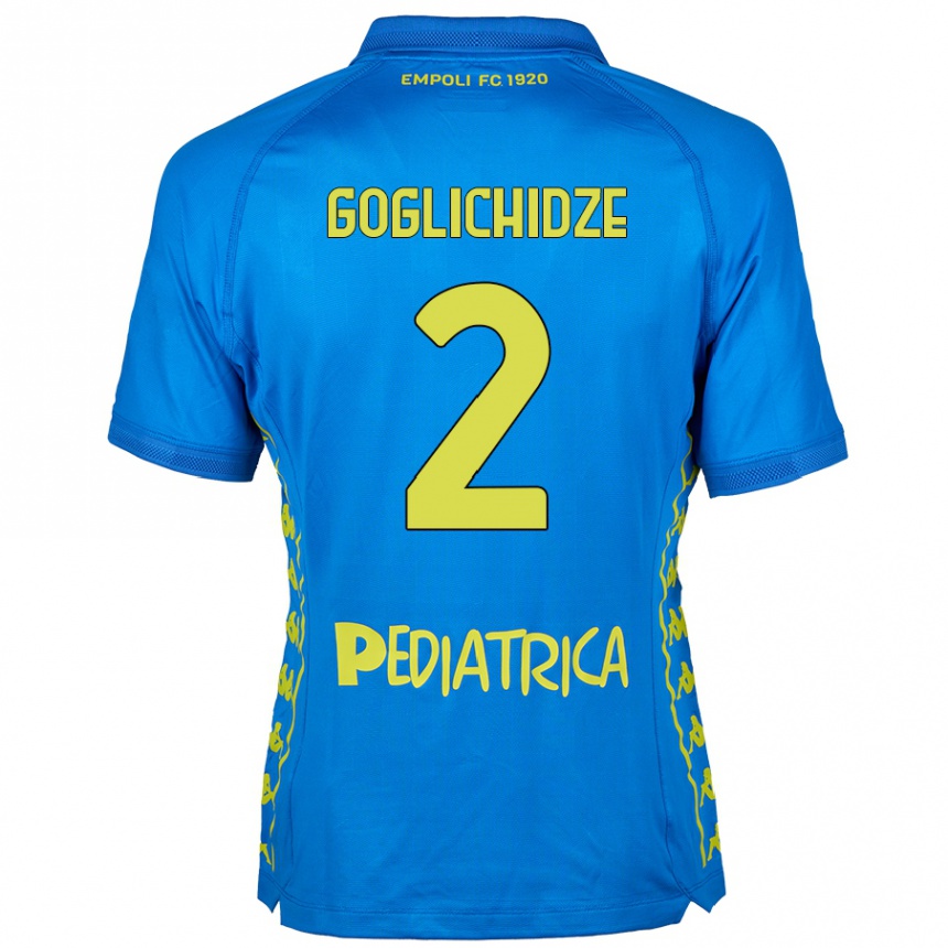 Kids Football Saba Goglichidze #2 Blue Home Jersey 2024/25 T-Shirt Canada