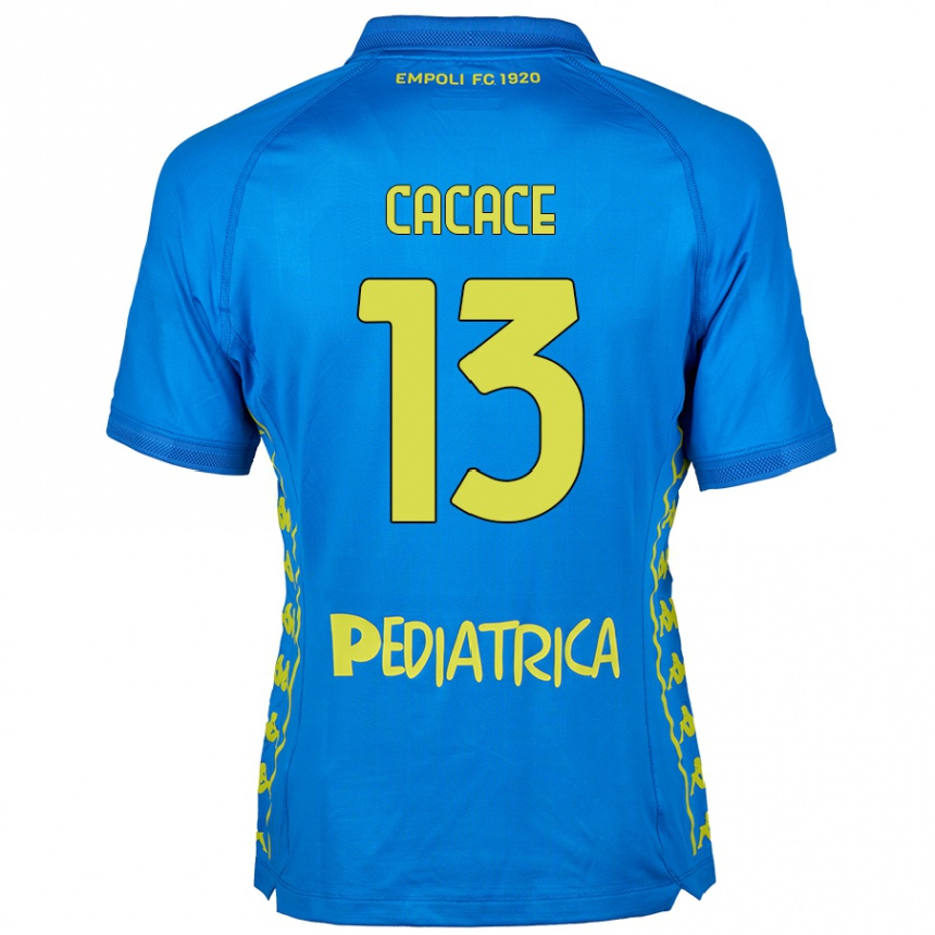 Kids Football Liberato Cacace #13 Blue Home Jersey 2024/25 T-Shirt Canada