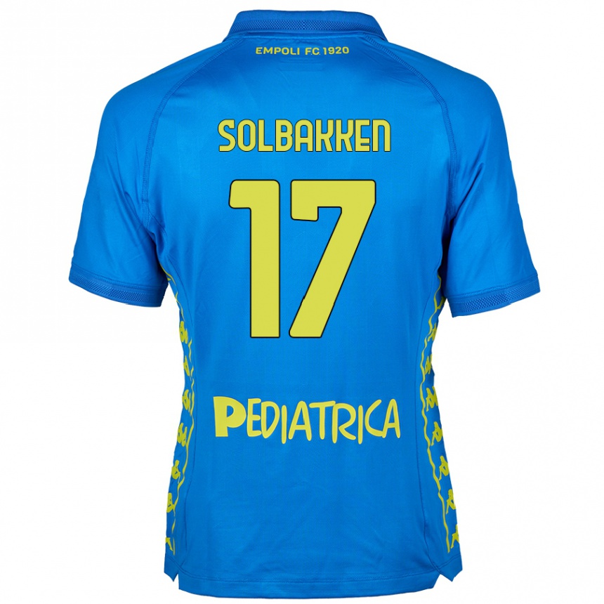 Kids Football Ola Solbakken #17 Blue Home Jersey 2024/25 T-Shirt Canada