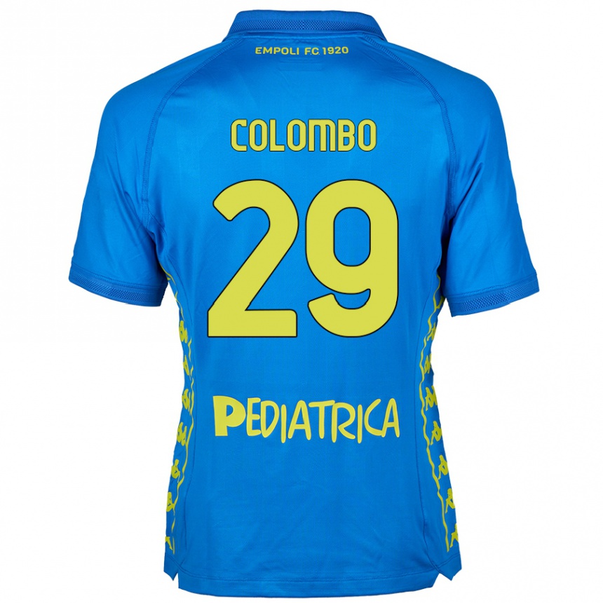 Kids Football Lorenzo Colombo #29 Blue Home Jersey 2024/25 T-Shirt Canada