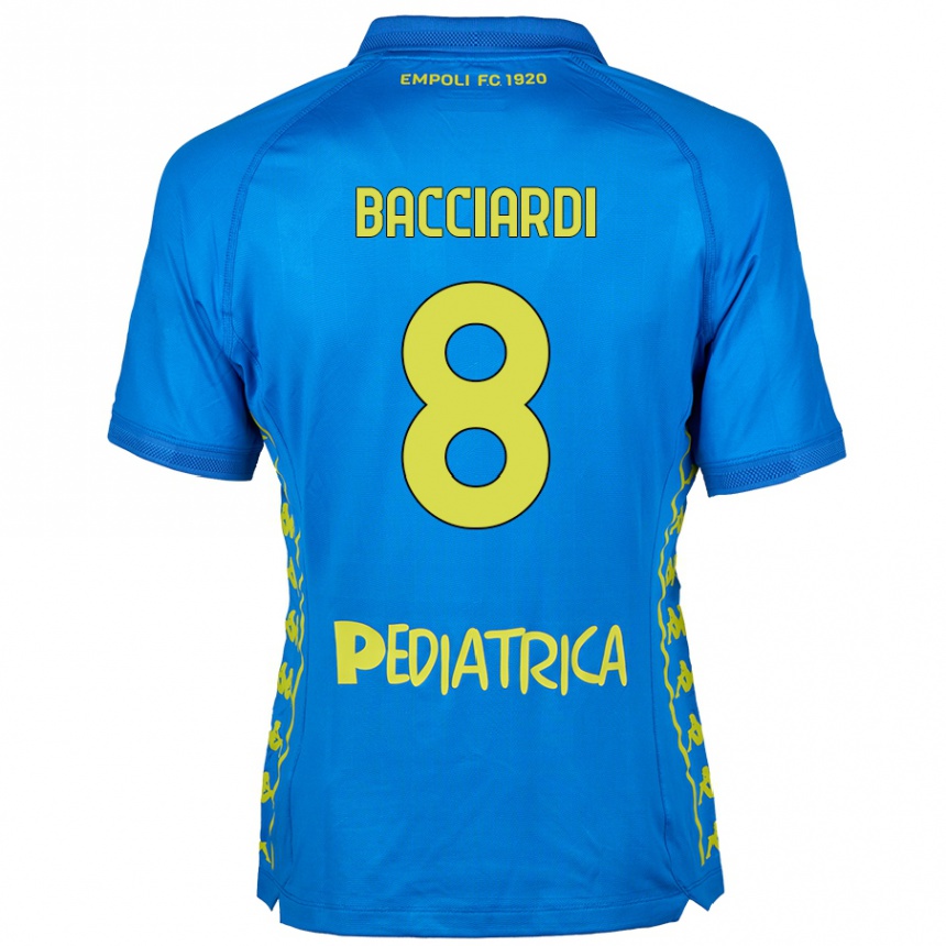 Kids Football Andrea Bacciardi #8 Blue Home Jersey 2024/25 T-Shirt Canada