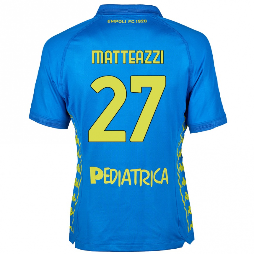 Kids Football Ernesto Matteazzi #27 Blue Home Jersey 2024/25 T-Shirt Canada