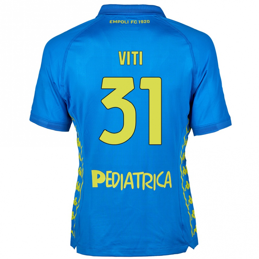 Kids Football Vittorio Viti #31 Blue Home Jersey 2024/25 T-Shirt Canada