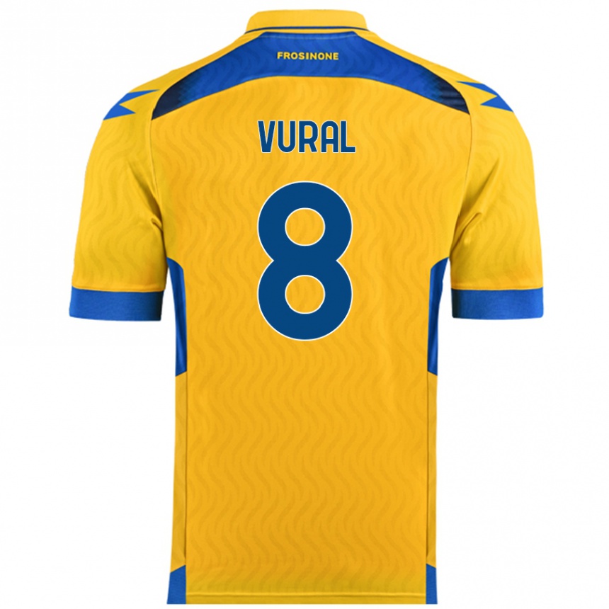 Kids Football İsak Vural #8 Yellow Home Jersey 2024/25 T-Shirt Canada