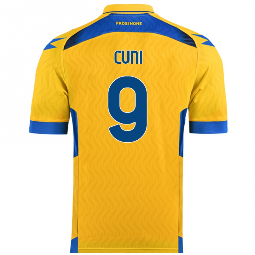 Enfant Football Maillot Marvin Cuni #9 Jaune Tenues Domicile 2024/25 Canada