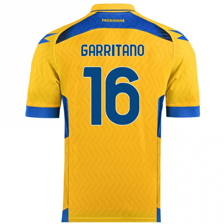 Enfant Football Maillot Luca Garritano #16 Jaune Tenues Domicile 2024/25 Canada