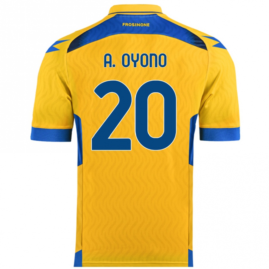 Enfant Football Maillot Anthony Oyono #20 Jaune Tenues Domicile 2024/25 Canada