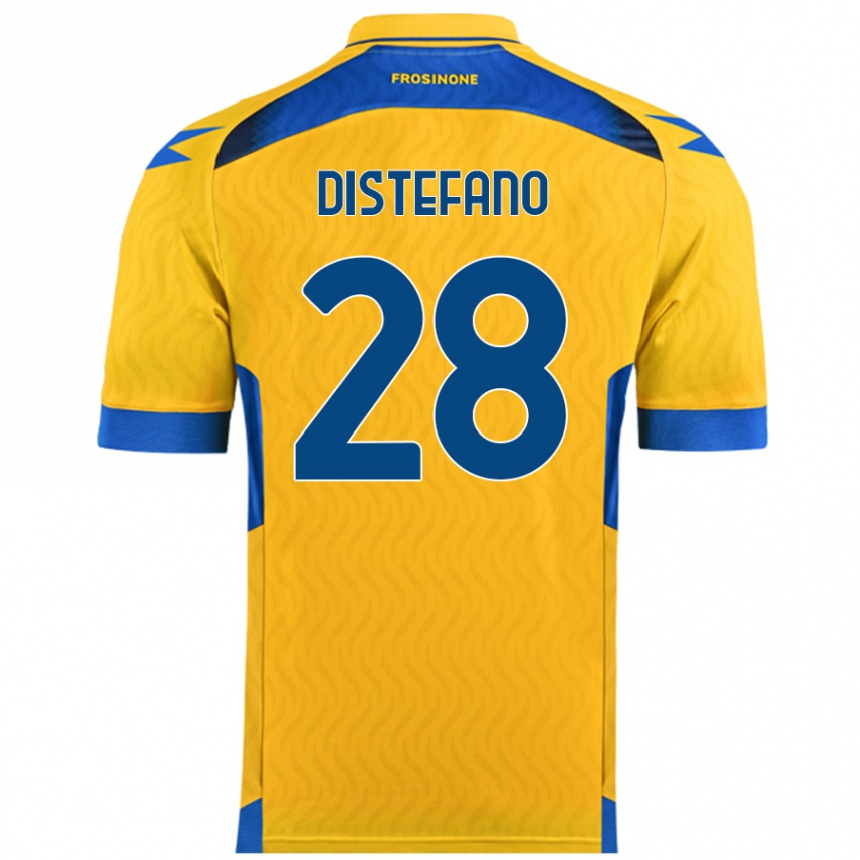 Enfant Football Maillot Filippo Distefano #28 Jaune Tenues Domicile 2024/25 Canada