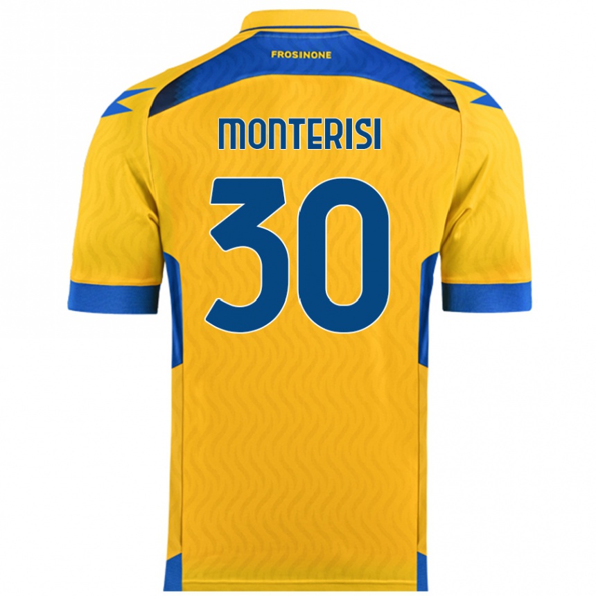 Enfant Football Maillot Ilario Monterisi #30 Jaune Tenues Domicile 2024/25 Canada