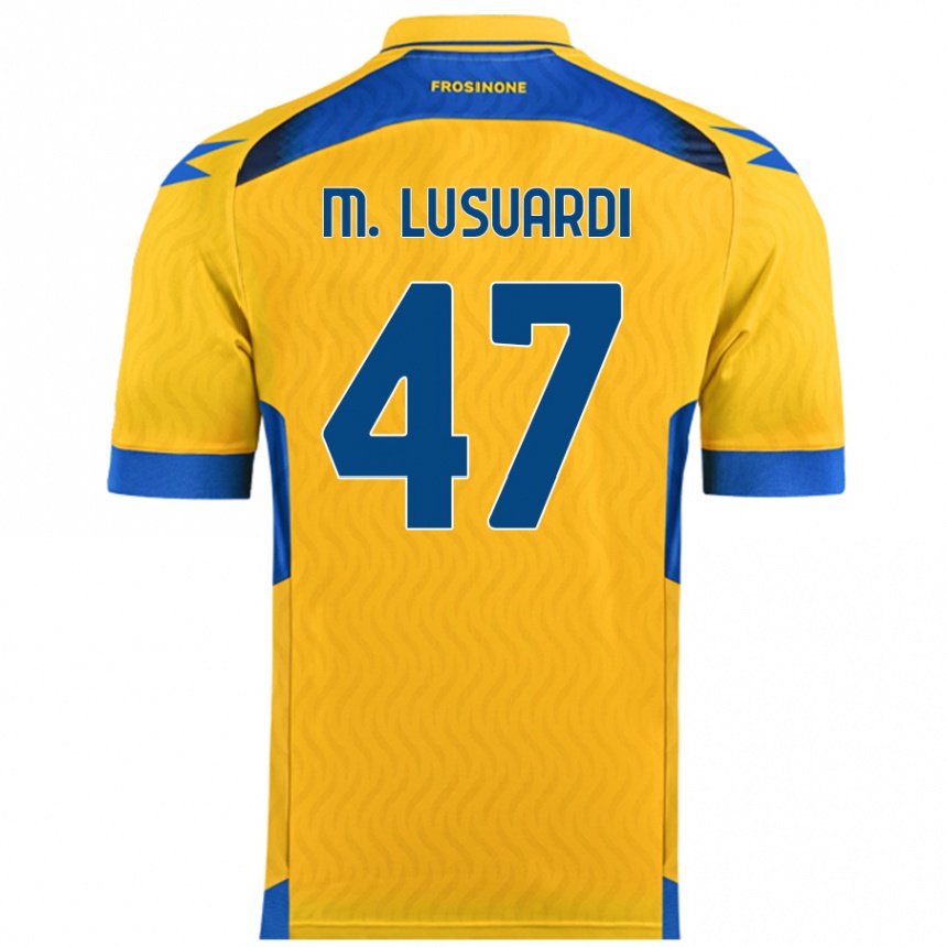 Enfant Football Maillot Mateus Lusuardi #47 Jaune Tenues Domicile 2024/25 Canada