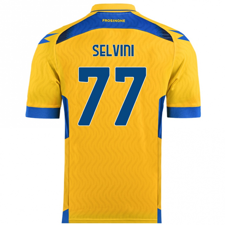 Enfant Football Maillot Alessandro Selvini #77 Jaune Tenues Domicile 2024/25 Canada