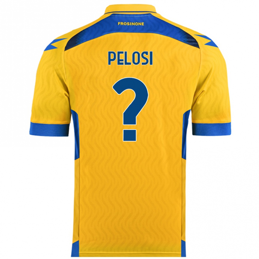 Enfant Football Maillot Dario Pelosi #0 Jaune Tenues Domicile 2024/25 Canada