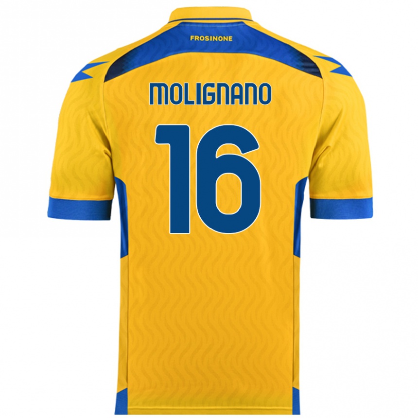 Enfant Football Maillot Gaetano Molignano #16 Jaune Tenues Domicile 2024/25 Canada