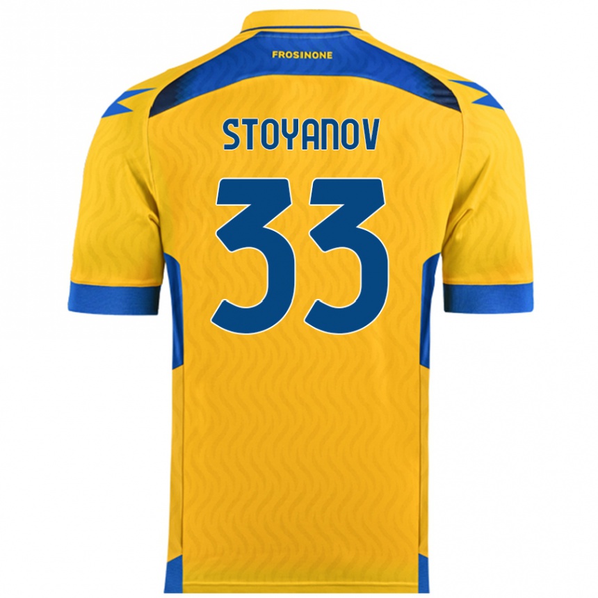 Enfant Football Maillot Steliyan Stoyanov #33 Jaune Tenues Domicile 2024/25 Canada