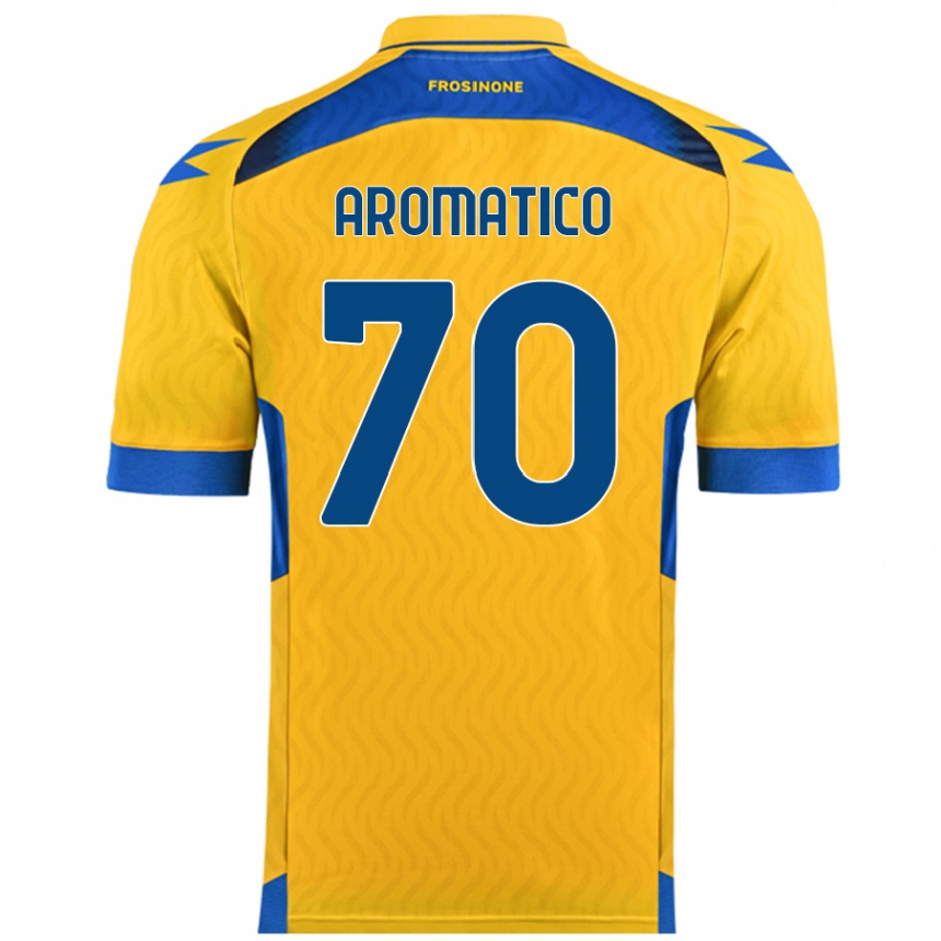 Enfant Football Maillot Raul Aromatico #70 Jaune Tenues Domicile 2024/25 Canada