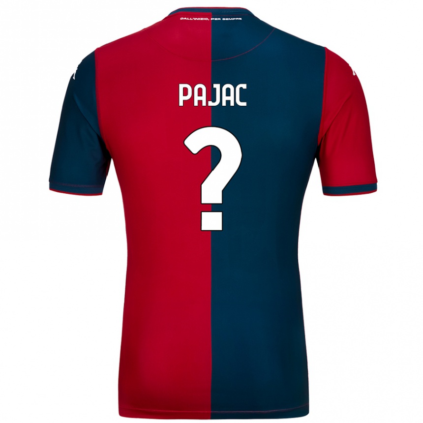 Kids Football Marko Pajac #0 Red Dark Blue Home Jersey 2024/25 T-Shirt Canada