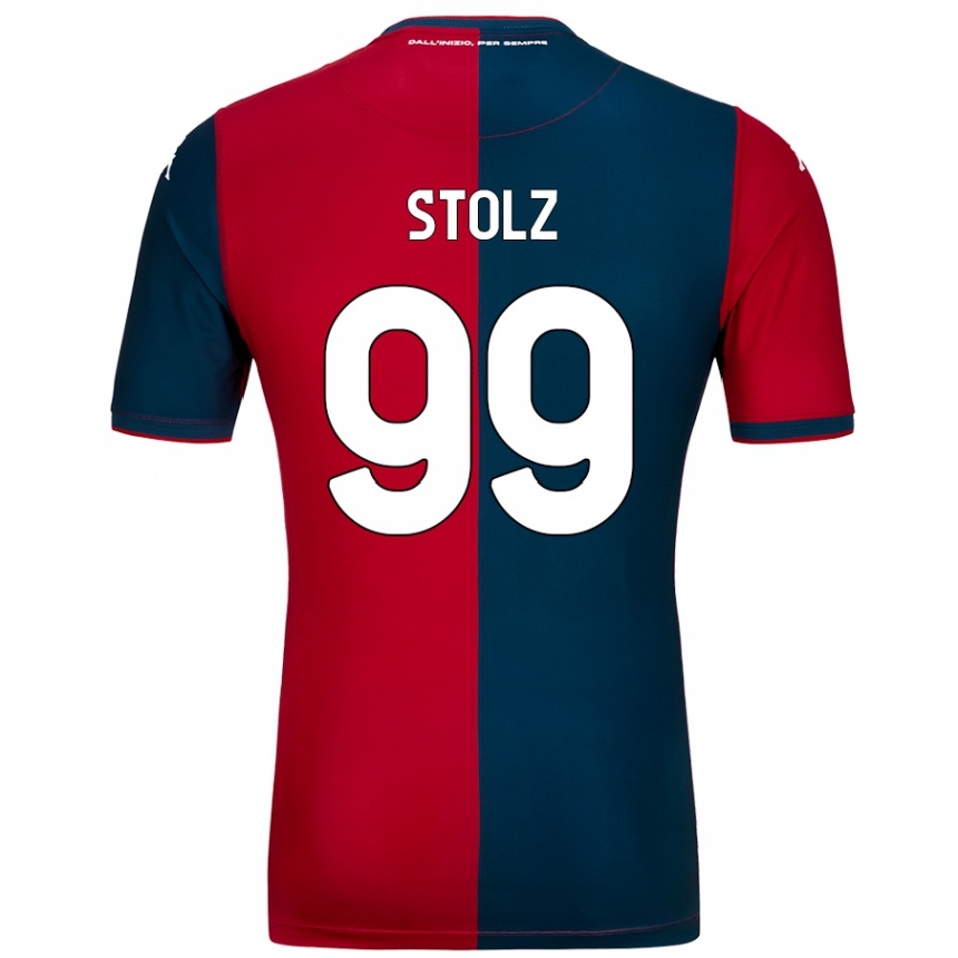 Kids Football Franz Stolz #99 Red Dark Blue Home Jersey 2024/25 T-Shirt Canada