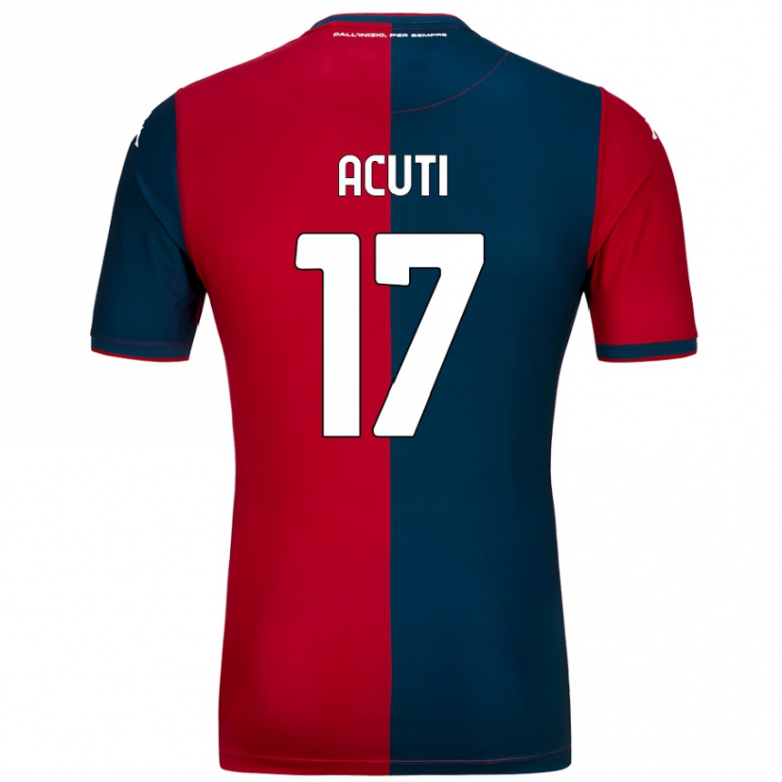 Enfant Football Maillot Arianna Acuti #17 Rouge Bleu Foncé Tenues Domicile 2024/25 Canada