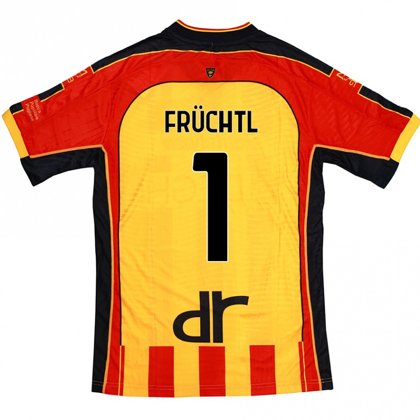 Kids Football Christian Früchtl #1 Yellow Red Home Jersey 2024/25 T-Shirt Canada