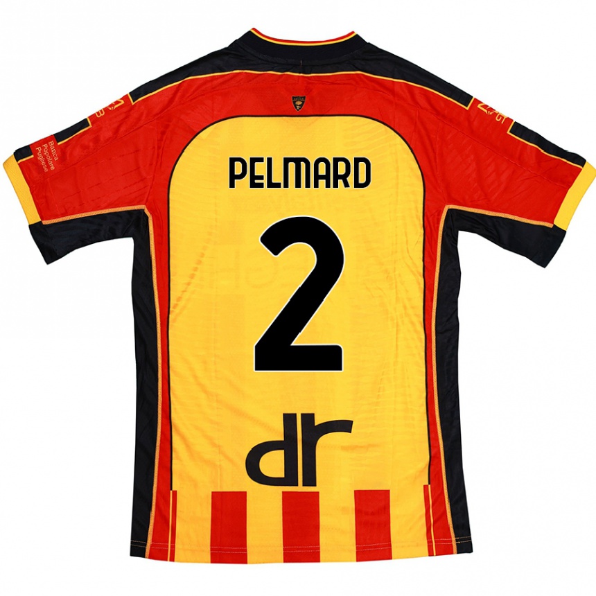 Kids Football Andy Pelmard #2 Yellow Red Home Jersey 2024/25 T-Shirt Canada