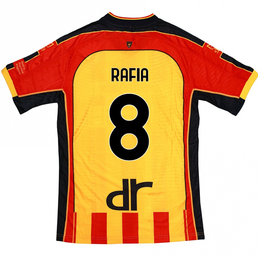 Kids Football Hamza Rafia #8 Yellow Red Home Jersey 2024/25 T-Shirt Canada