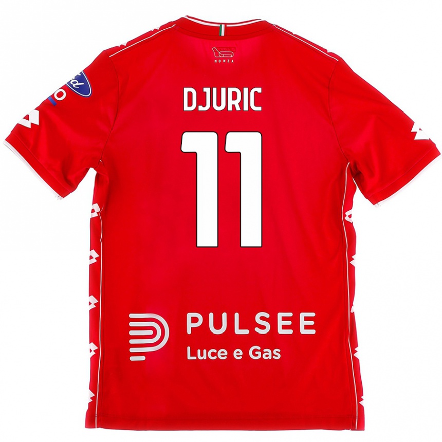 Enfant Football Maillot Milan Djuric #11 Rouge Blanc Tenues Domicile 2024/25 Canada