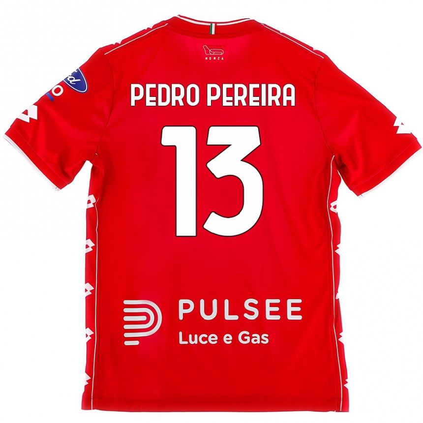 Enfant Football Maillot Pedro Pereira #13 Rouge Blanc Tenues Domicile 2024/25 Canada