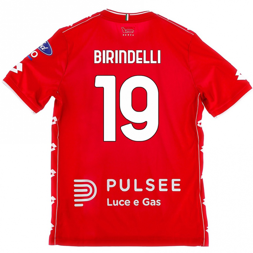 Enfant Football Maillot Samuele Birindelli #19 Rouge Blanc Tenues Domicile 2024/25 Canada