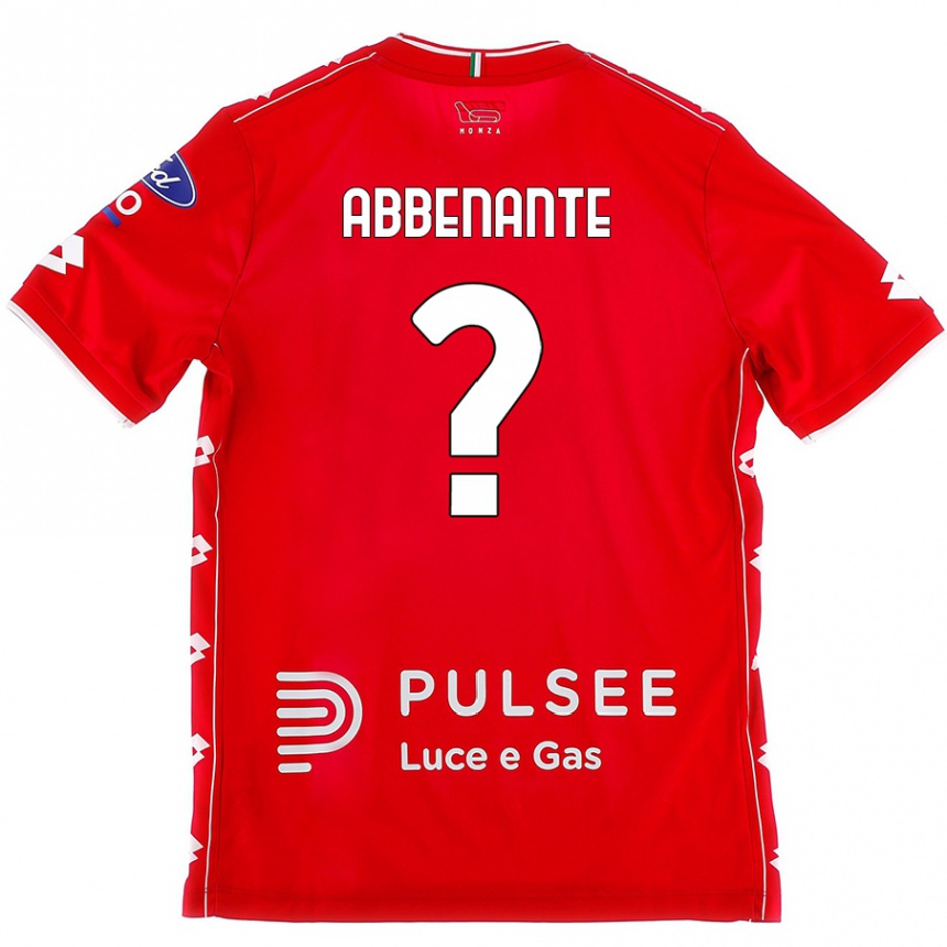 Enfant Football Maillot Alessandro Abbenante #0 Rouge Blanc Tenues Domicile 2024/25 Canada