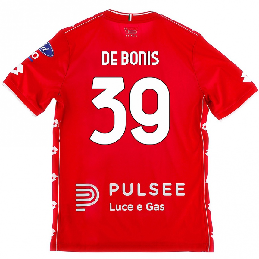 Enfant Football Maillot Andrea De Bonis #39 Rouge Blanc Tenues Domicile 2024/25 Canada