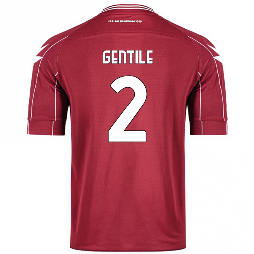 Enfant Football Maillot Davide Gentile #2 Bordeaux Tenues Domicile 2024/25 Canada