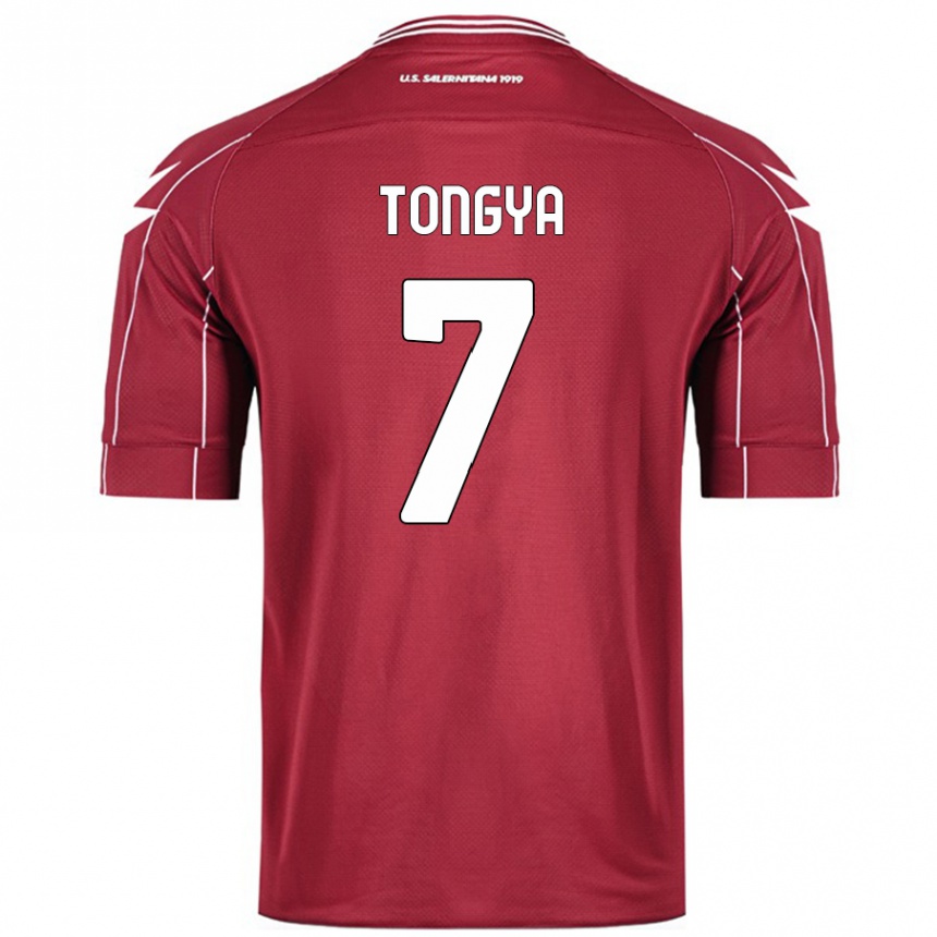 Enfant Football Maillot Franco Tongya #7 Bordeaux Tenues Domicile 2024/25 Canada