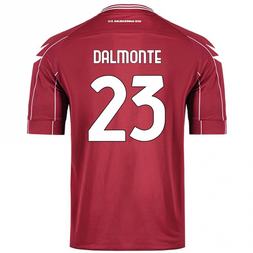 Kids Football Nicola Dalmonte #23 Burgundy Home Jersey 2024/25 T-Shirt Canada