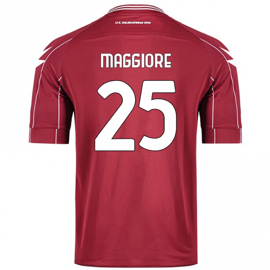 Enfant Football Maillot Giulio Maggiore #25 Bordeaux Tenues Domicile 2024/25 Canada