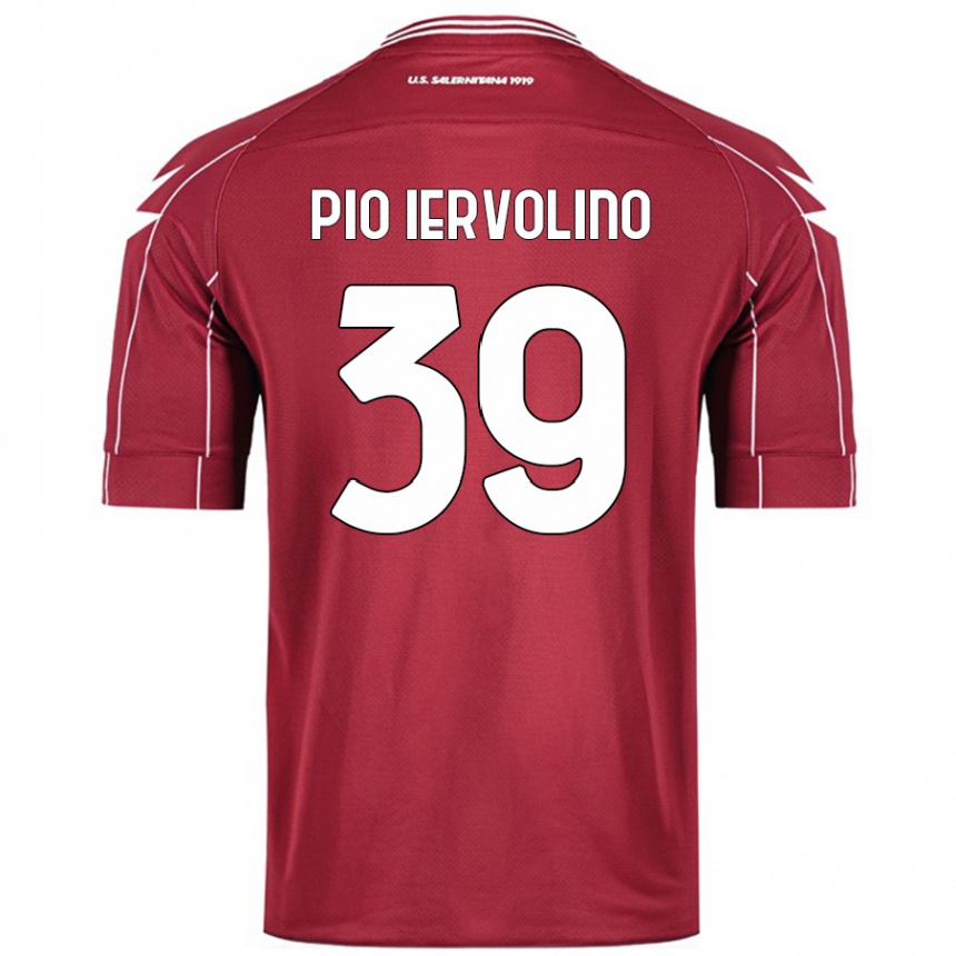 Kids Football Antonio Pio Iervolino #39 Burgundy Home Jersey 2024/25 T-Shirt Canada