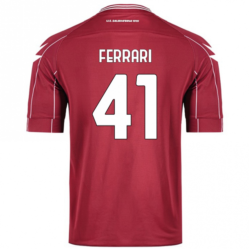 Enfant Football Maillot Tommaso Ferrari #41 Bordeaux Tenues Domicile 2024/25 Canada