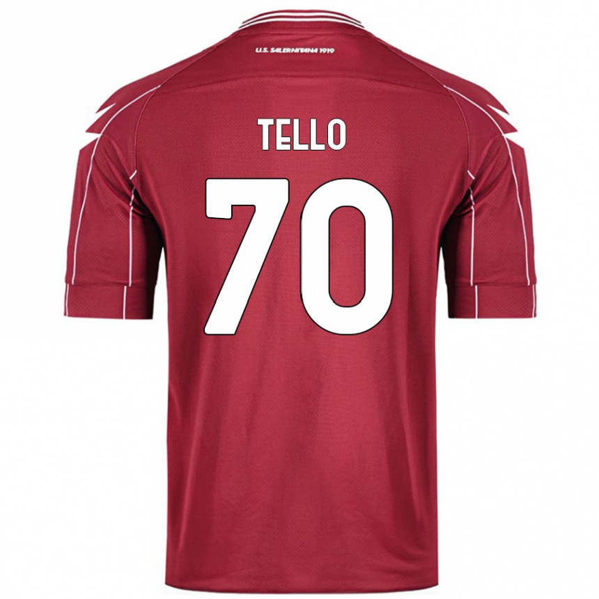 Enfant Football Maillot Andrés Tello #70 Bordeaux Tenues Domicile 2024/25 Canada