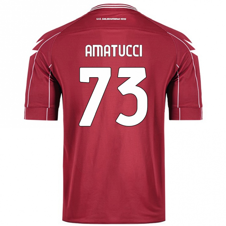 Enfant Football Maillot Lorenzo Amatucci #73 Bordeaux Tenues Domicile 2024/25 Canada