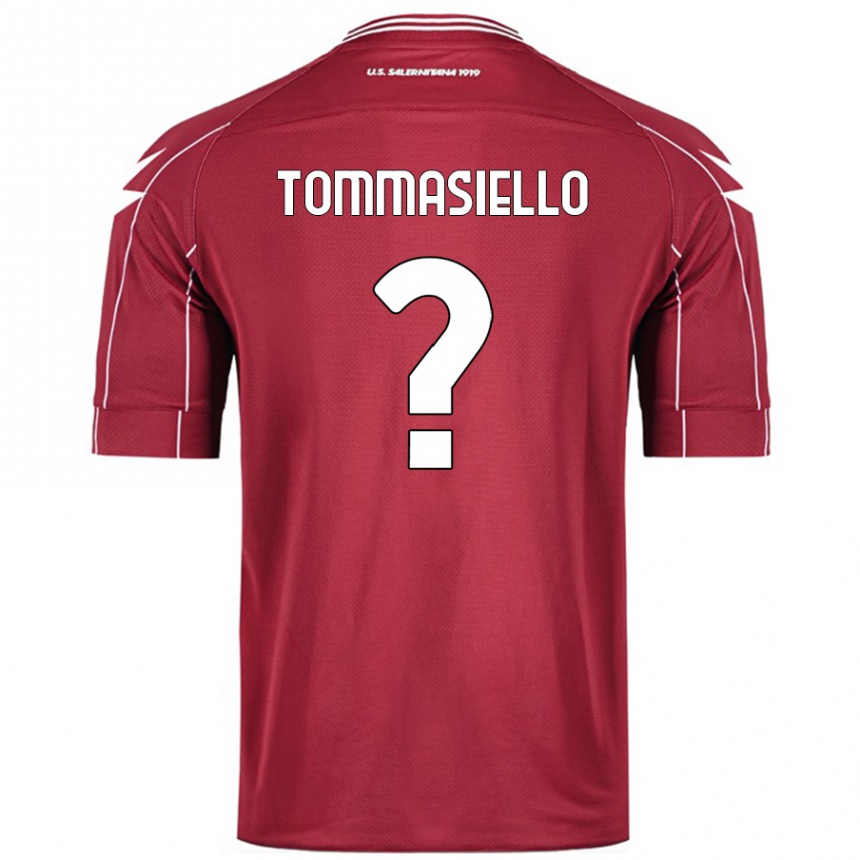 Kids Football Francesco Tommasiello #0 Burgundy Home Jersey 2024/25 T-Shirt Canada