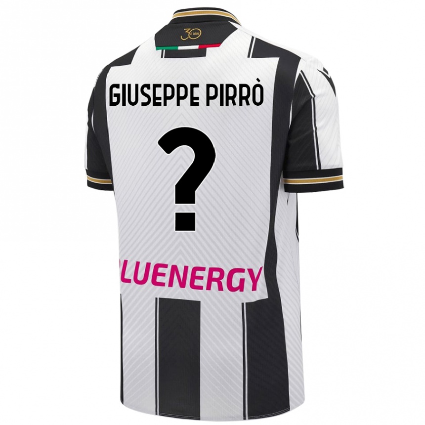 Kids Football Marco Giuseppe Pirrò #0 White Black Home Jersey 2024/25 T-Shirt Canada