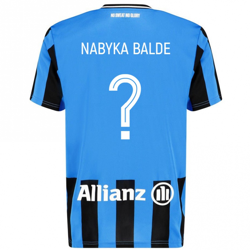 Kids Football Mamadou Nabyka Balde #0 Sky Blue Black Home Jersey 2024/25 T-Shirt Canada