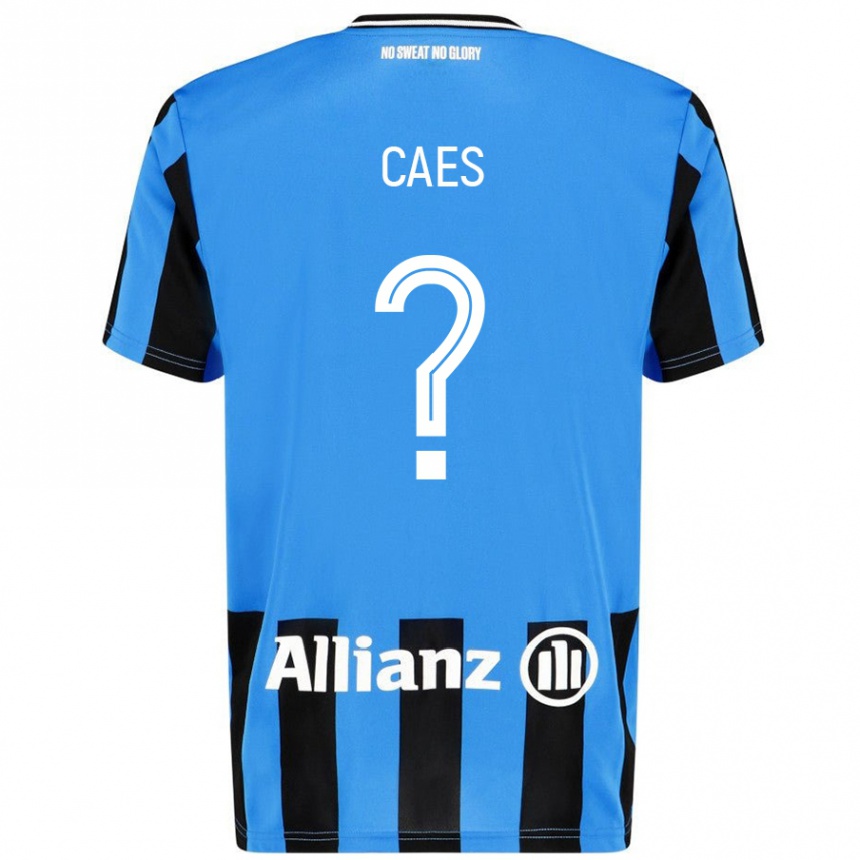 Kids Football Jippe Caes #0 Sky Blue Black Home Jersey 2024/25 T-Shirt Canada