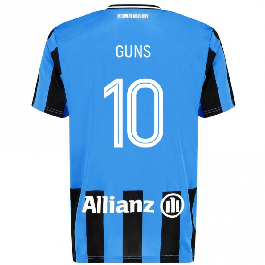 Kids Football Celien Guns #10 Sky Blue Black Home Jersey 2024/25 T-Shirt Canada