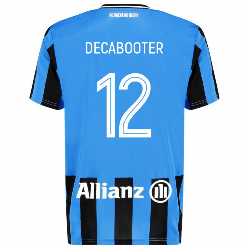 Kids Football Marith Decabooter #12 Sky Blue Black Home Jersey 2024/25 T-Shirt Canada