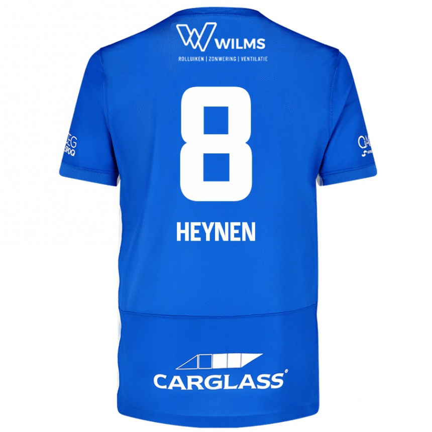 Kids Football Bryan Heynen #8 Blue Home Jersey 2024/25 T-Shirt Canada