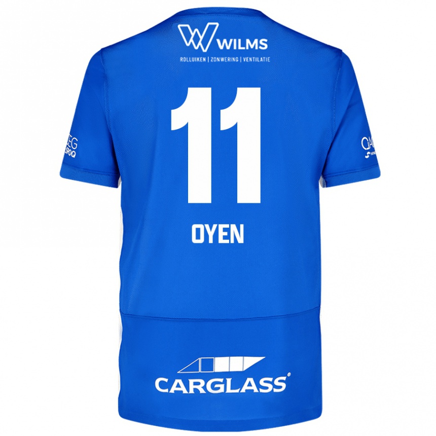 Kids Football Luca Oyen #11 Blue Home Jersey 2024/25 T-Shirt Canada